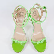 MAGALINA PVC Miniglitter Fluo Green heel 10 