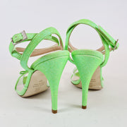 MAGALINA PVC Miniglitter Fluo Green heel 10 