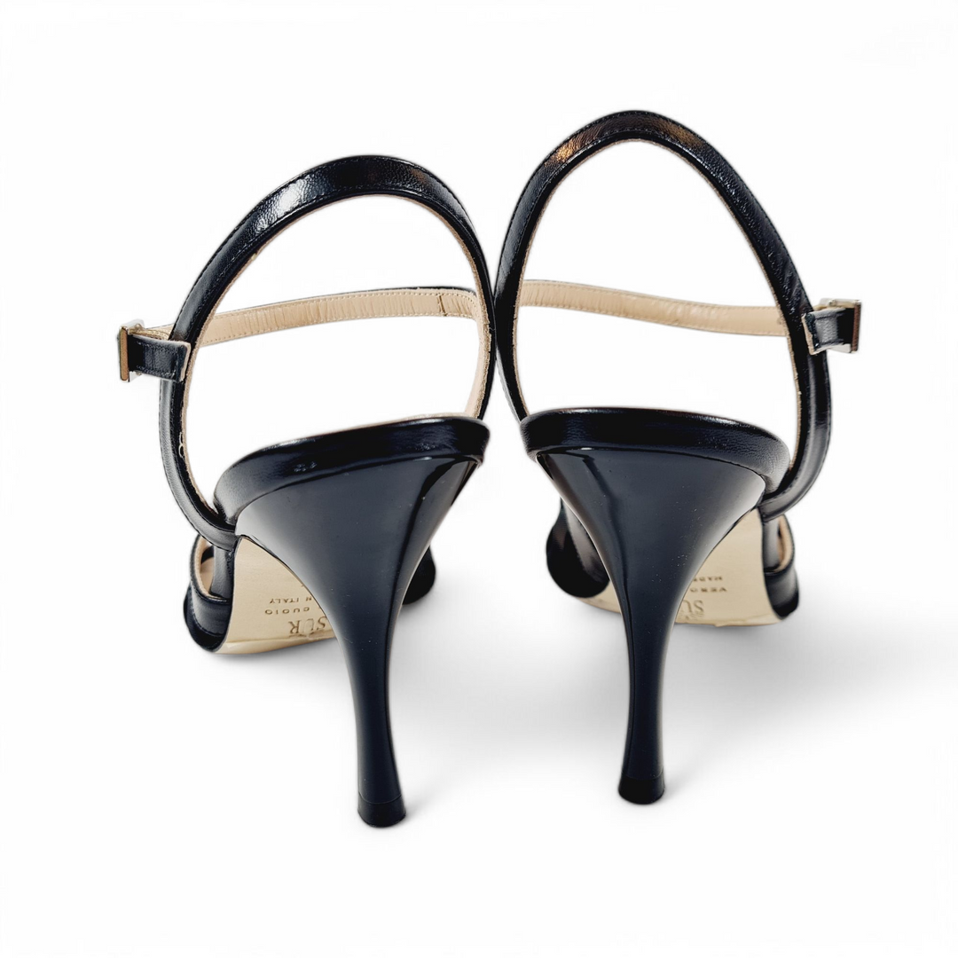 GILDA-TURANDOT Rete Pois Nero tacco 8