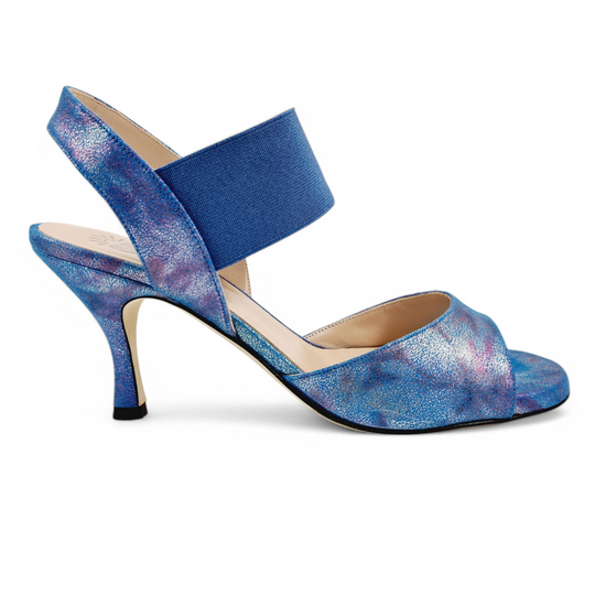 MALAGUENA  Tessuto Fantasia Denim  tacco 7