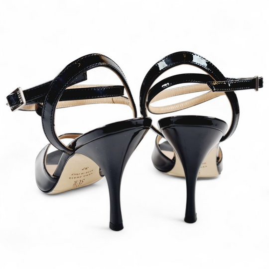 GRACE  Vernice Nero tacco 8