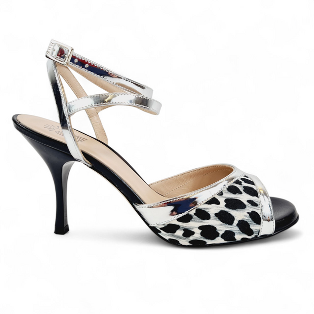 GRACE-TURANDOT Animalier - Argento tacco 8