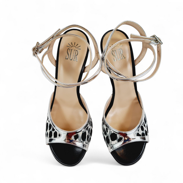 GRACE-TURANDOT Animalier - Argento tacco 8