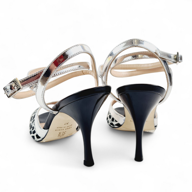 GRACE-TURANDOT Animalier - Argento tacco 8