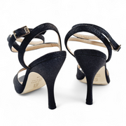 GRACE Miniglitter Nero tacco 9