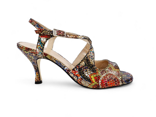 DITA  Tessuto Fantasia Barocco   tacco 7