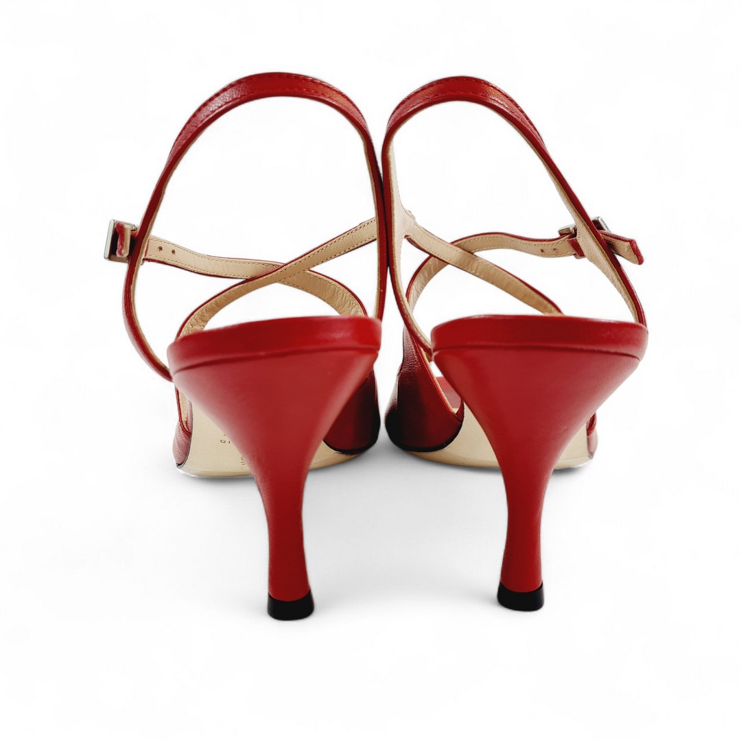 DITA  Nappa Rosso tacco 7