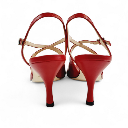 DITA  Nappa Rosso tacco 7