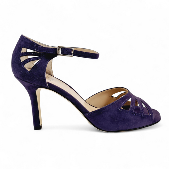 FELICIA Camoscio Melanzana tacco 8