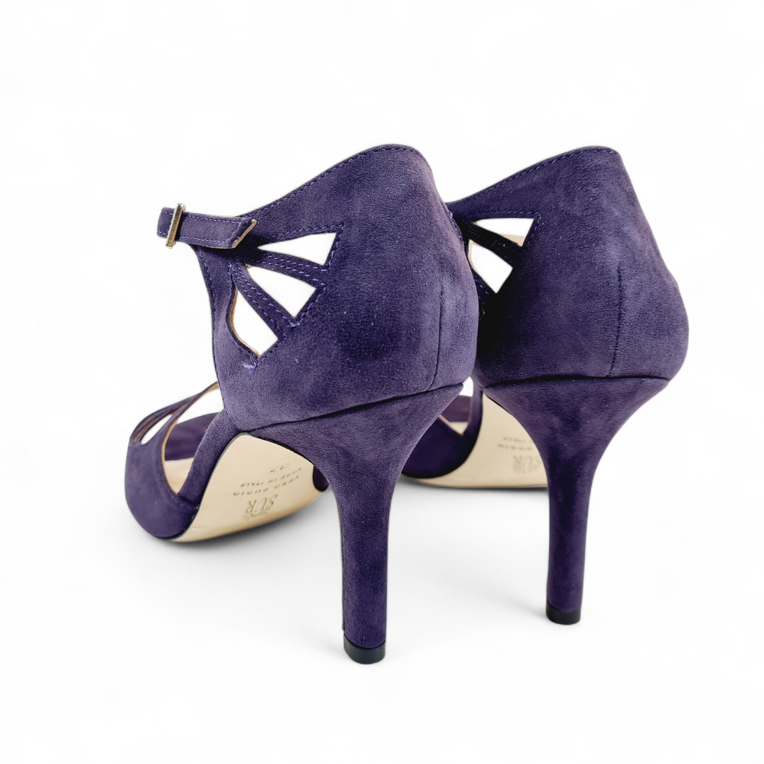 FELICIA Camoscio Melanzana tacco 8