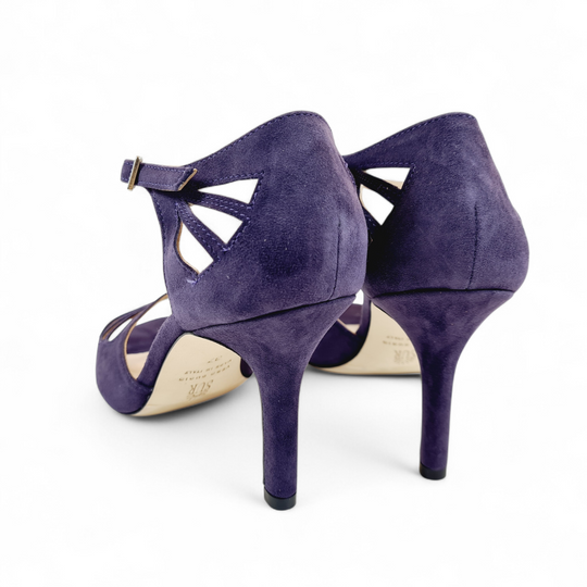 FELICIA Camoscio Melanzana tacco 8