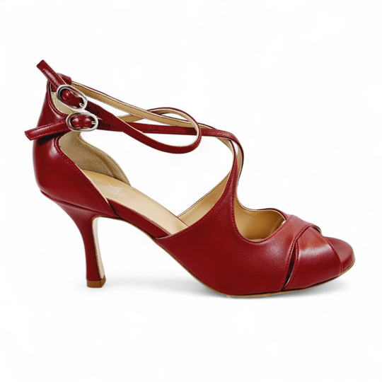 ALBA Black Nappa Heel 8