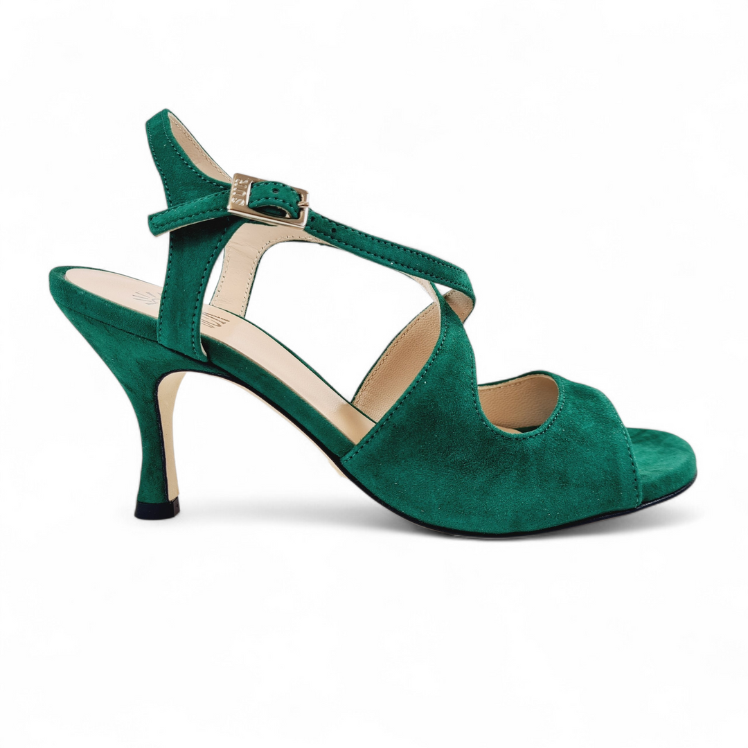 DITA  Camoscio Verde  tacco 7