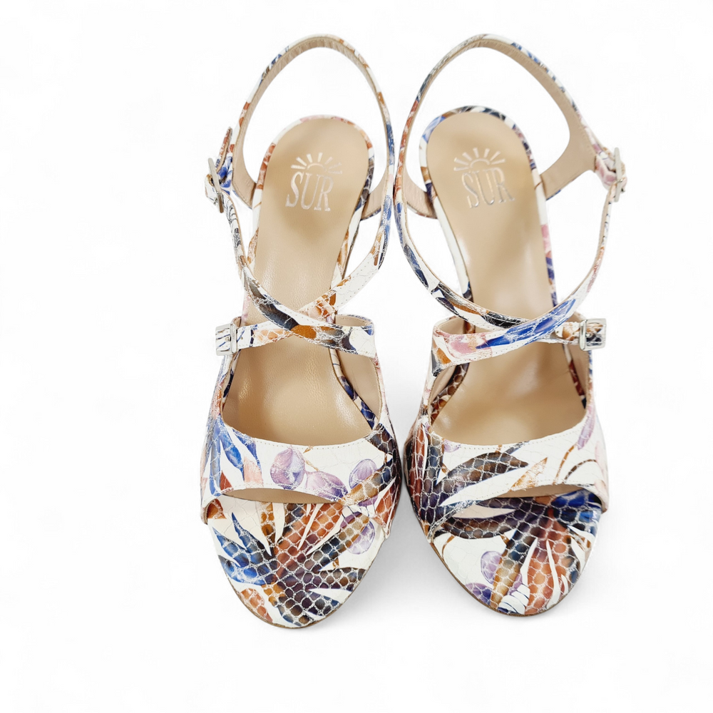 DITA-F Stampa Bianco Multi Color tacco 8 BO