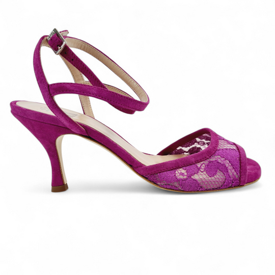 FEMME  Pizzo Fuxia  tacco 7