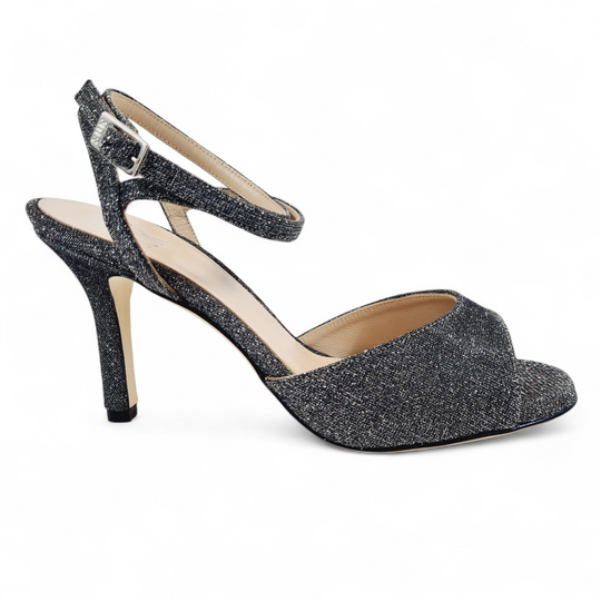 GRACE Lurex Acciaio tacco 8