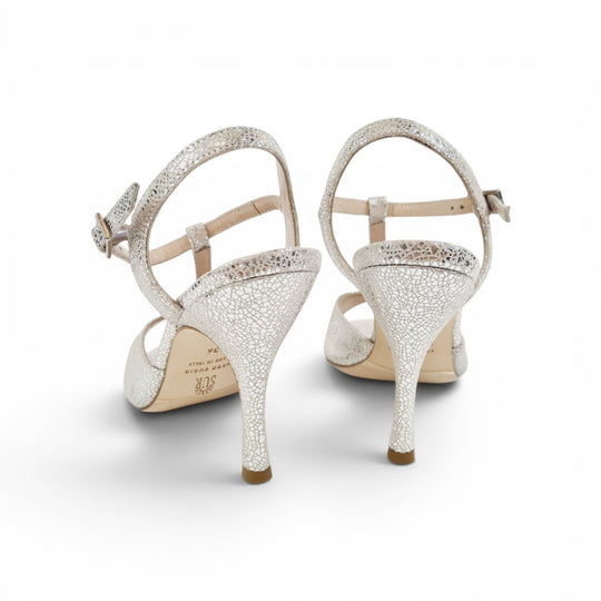 GILDA Cracke Argento  tacco 9