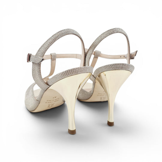 GILDA Glitter Platino tacco 8