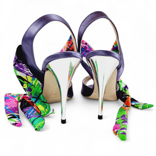 PALOMA Satin Purple Fantasy heel 10