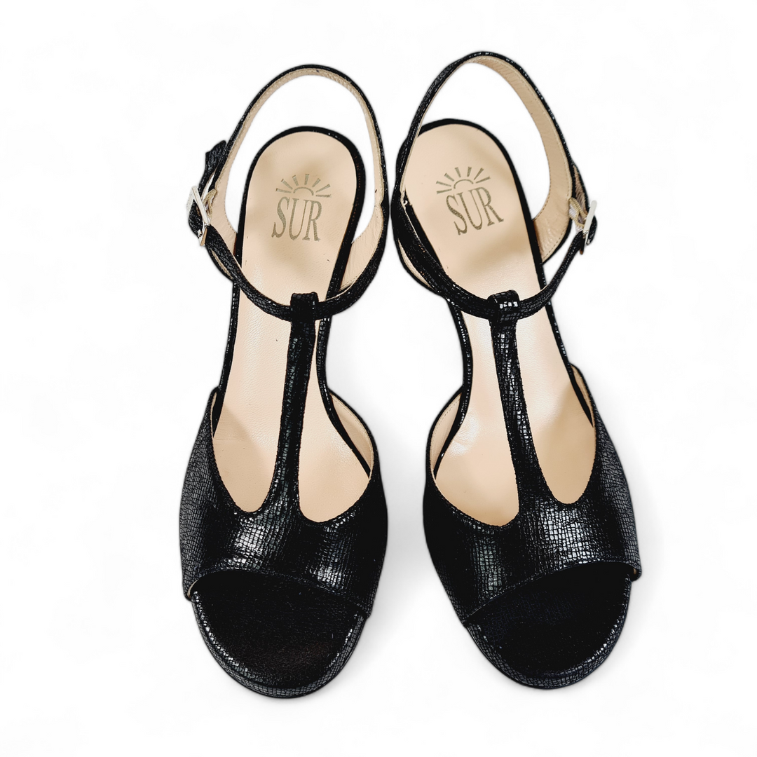 GILDA Black Print Heel 7