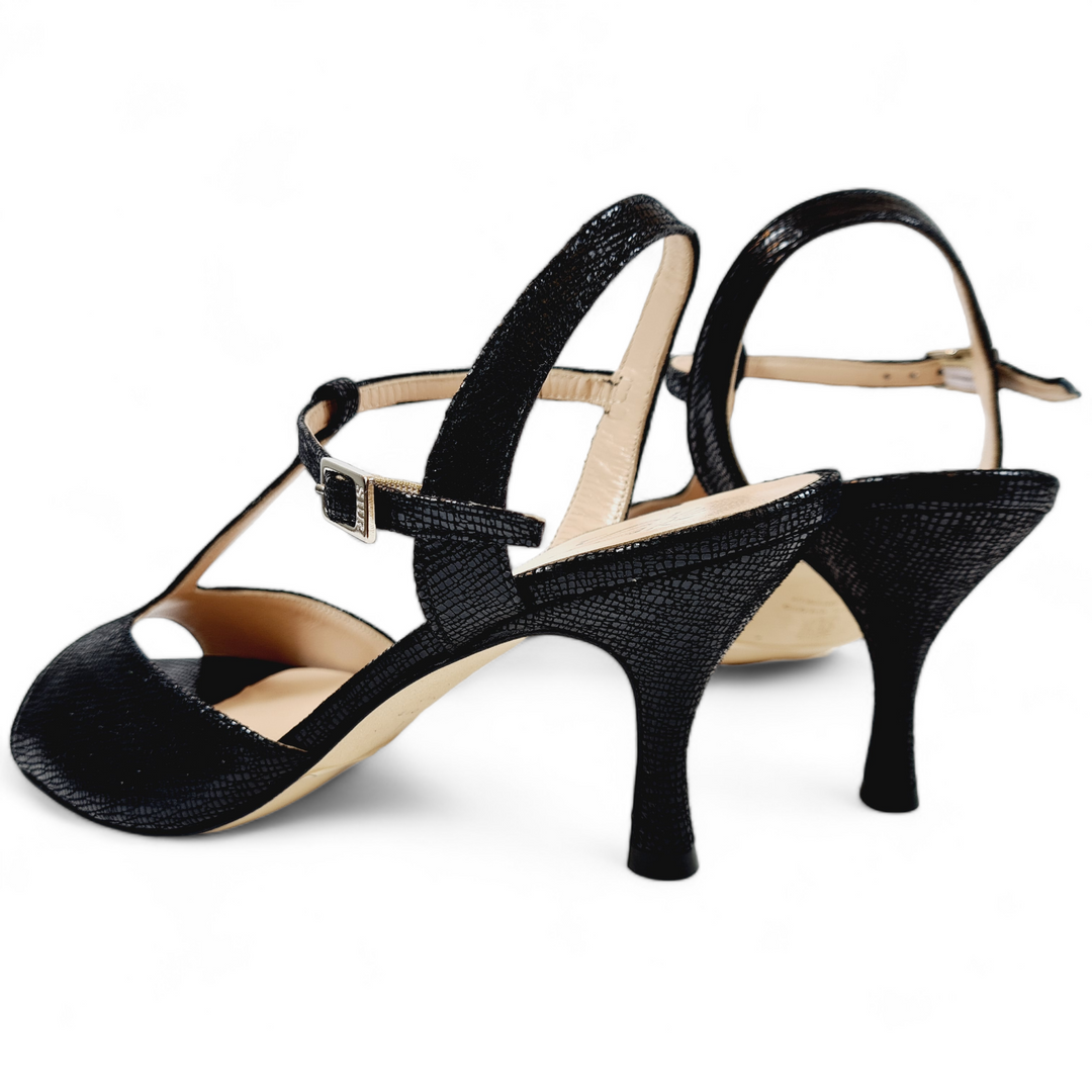 GILDA Black Print Heel 7