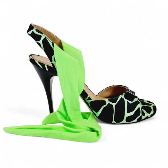 PALOMA  Giraffa Verde tacco 10
