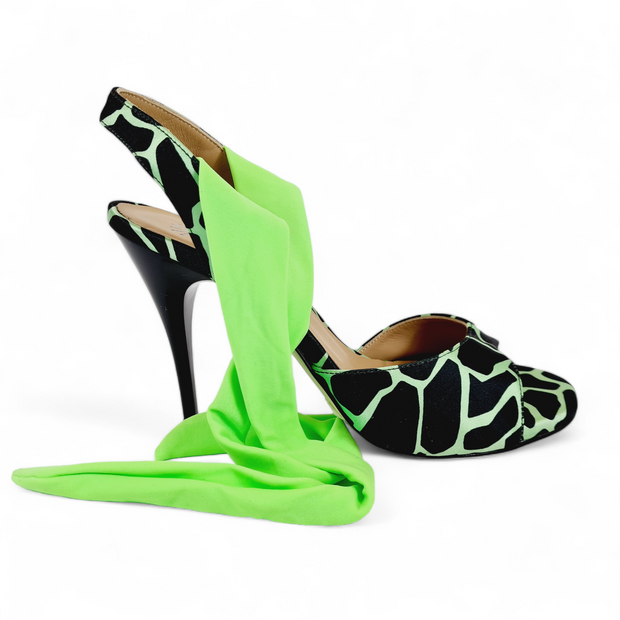 PALOMA Green Giraffe heel 10