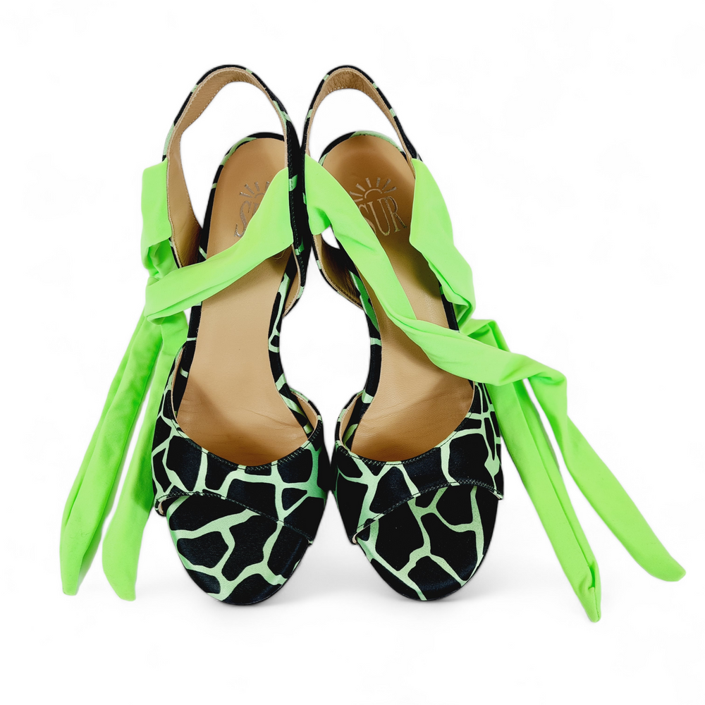 PALOMA  Giraffa Verde tacco 10