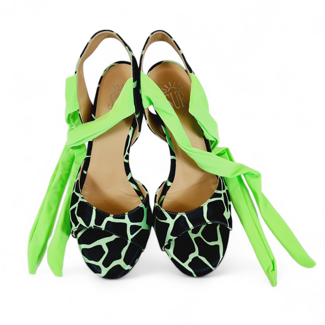 PALOMA  Giraffa Verde tacco 10