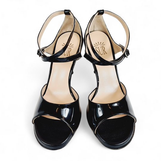 ANAIS Black Patent Heel 8