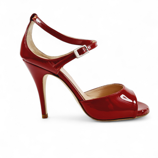 ANAIS Vernice Rosso  tacco 10