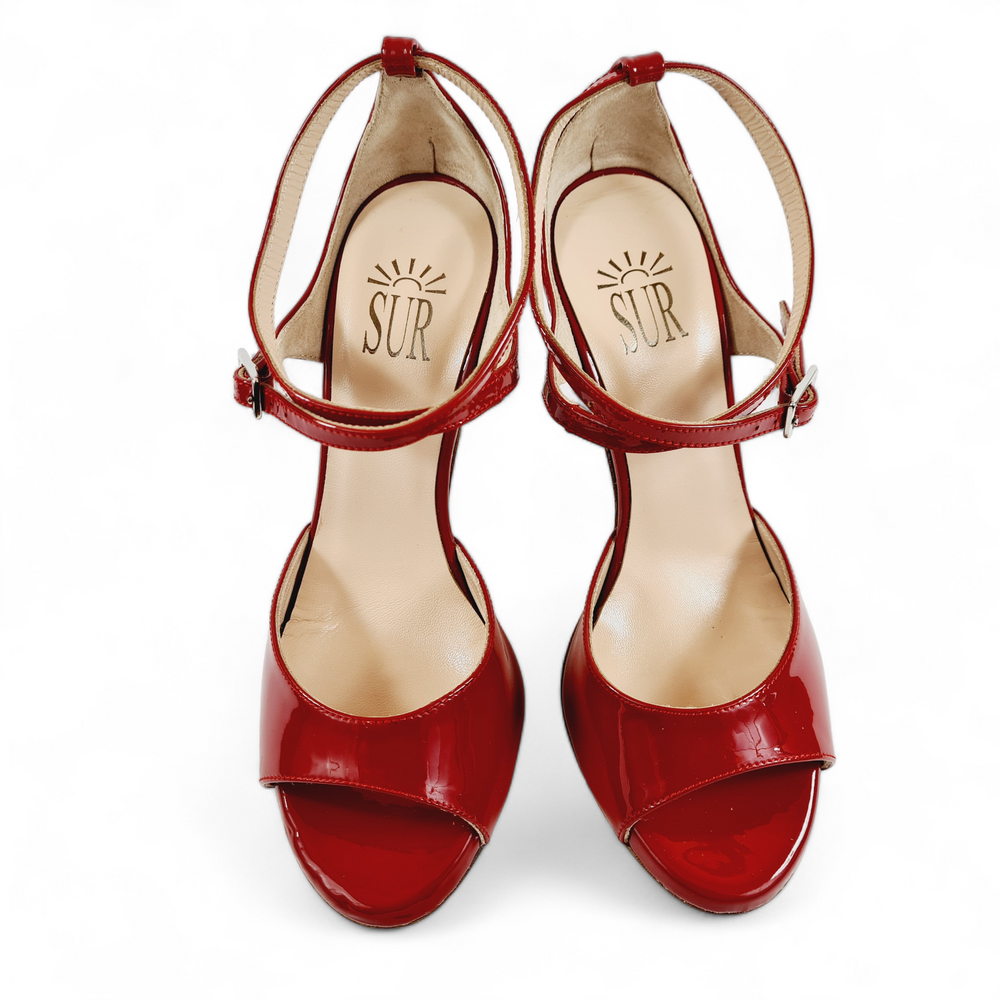 ANAIS Vernice Rosso  tacco 10