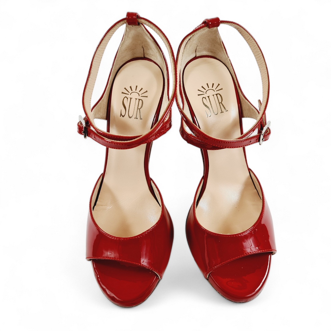 ANAIS Vernice Rosso  tacco 10