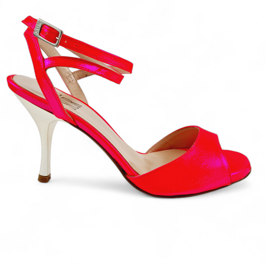 GRACE  Tessuto Cangiante Fluo tacco 8