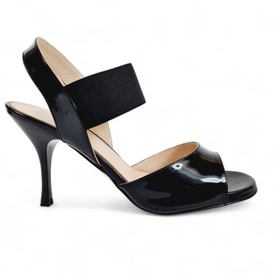 MALAGUENA Black Patent Heel 8