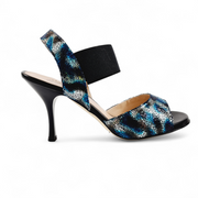 MALAGUENA Blue Forest 8cm heel