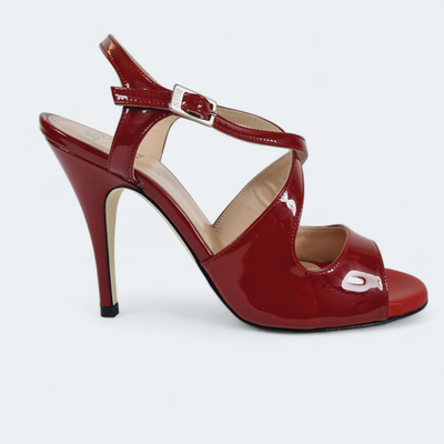 DITA  Vernice Rosso  tacco 10