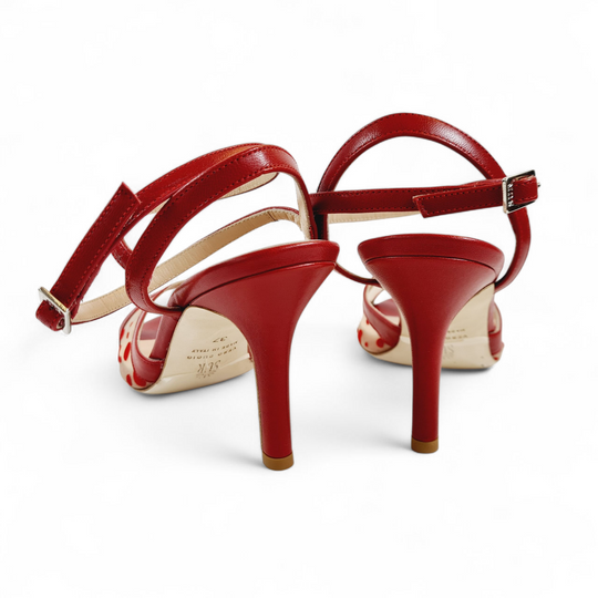 GRACE-TURANDOT Pois Rosso  tacco 8