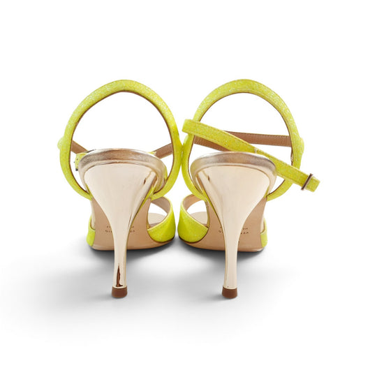 GRACE   Miniglitter  Giallo Fluo tacco 8