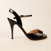 KIKA Black Patent Heel 10