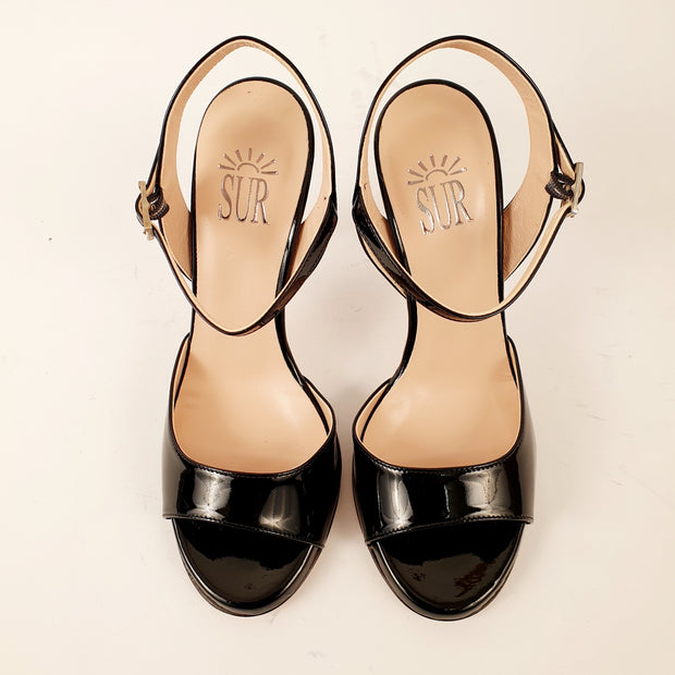 KIKA Black Patent Heel 10