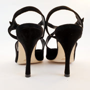 DITA Black Suede Heel 9 