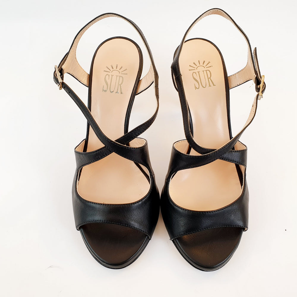 DITA Nappa Black heel 8 BO