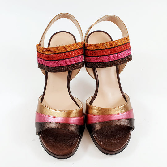 MALAGUENA - MARISOL  Laminato Multi Fuxia  t.d.m. tacco 8