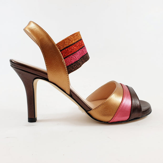 MALAGUENA - MARISOL Laminate Multi Fuxia tdm heel 8 