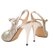 BEATRIZ Silver Glitter Heel 10