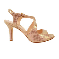 DITA  Tessuto Stampato Cangiante Nude tacco 8